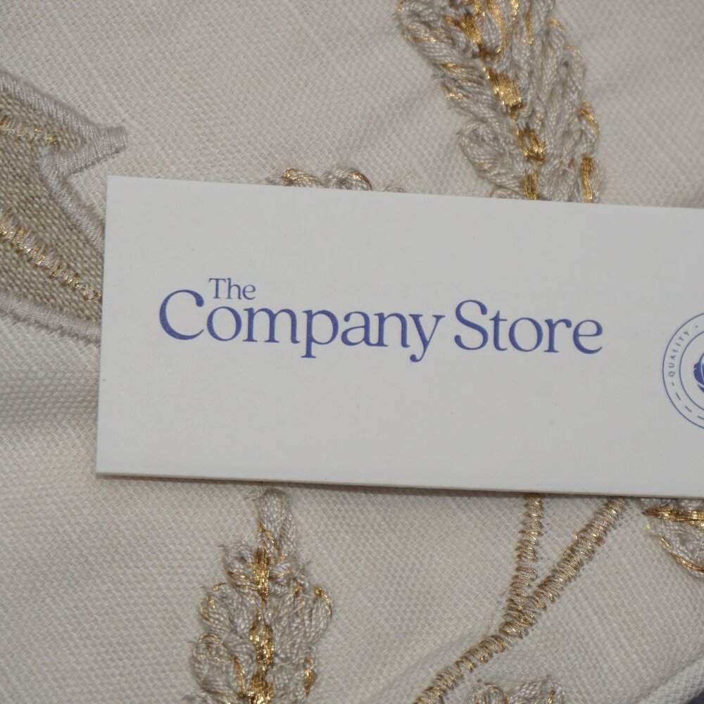 NWT The Company Store Holiday Reindeer Lumbar Ivory 12X21in - Picture 2 of 8